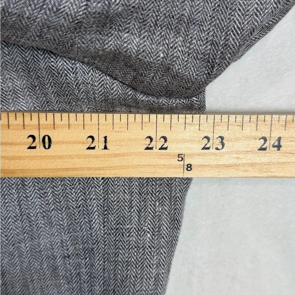 Banana Republic 100% Linen 44R Slim Fit Classic Gray Brown Sport Coat EUC